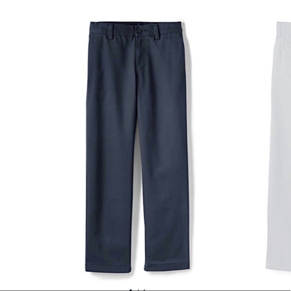 NWT Lands end Boys reinforced knee wrinkle resistant pants